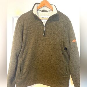 Orvis Sherpa Lined 1/4 Zip Fleece Pullover - Men’s Medium